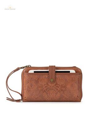Convertible Wristlet Crossbody Purse Smartphone Bag Handbag Leather